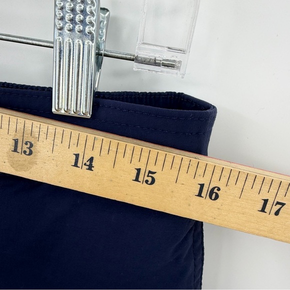 J. Crew Navy Blue Hybrid Swim Trunks Shorts sz 30 7" Inseam J0057 - Picture 3 of 8